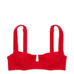 Mix & Match Full Coverage Bikini Top Size 34A Red